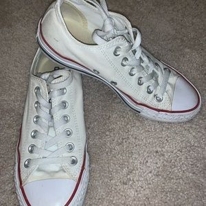 White Low Cut Converse